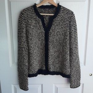 J. McLaughlin Tan Wool Blend Cardigan Size Large